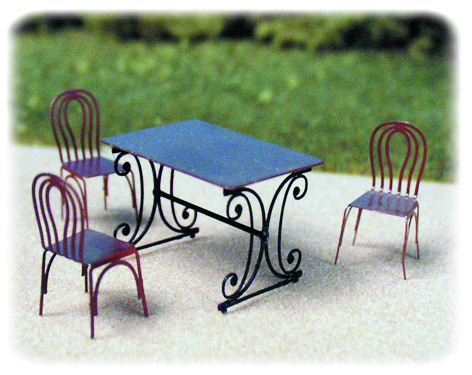 Garten Tisch mit Stühlen